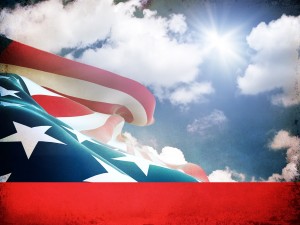 Stars and Stripes Worship Background